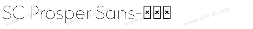 SC Prosper Sans字体转换 SC Prosper Sans字体转换